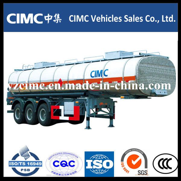 Cimc 45cbm 3-Axle Oil Fuel Tank Semi Trailer