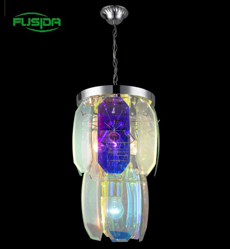 Mix Color Glass Light LED Pendant Lamp (D-9275/3+1)