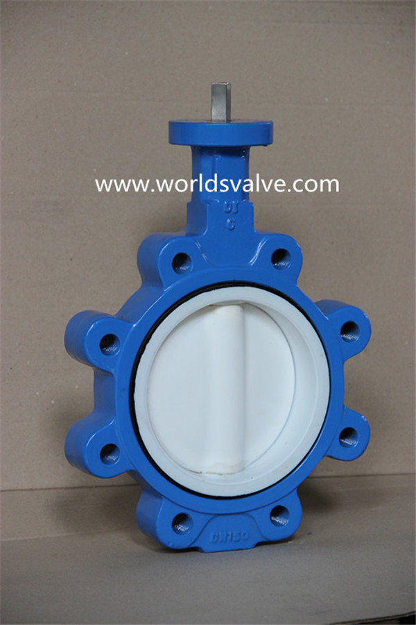 PTFE Coated Lug Type Butterfly Valve (D7L1X-10/16)