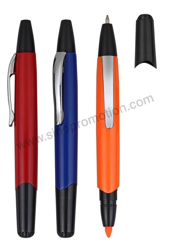 Highlighter Ball Pen with Highlighter Gp2498c