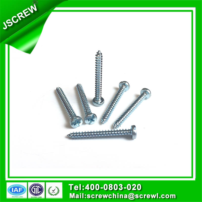 C1022 Zinc Plated Cross Slotted Combine Pan Head Drilling Screw