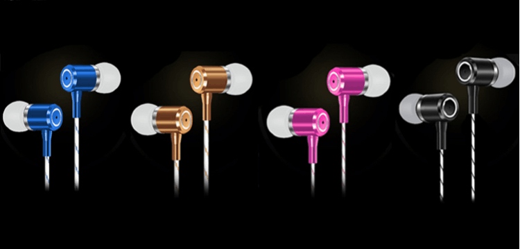 Promotional 3.5mm Stereo Metal in Ear Earphone (K-913)