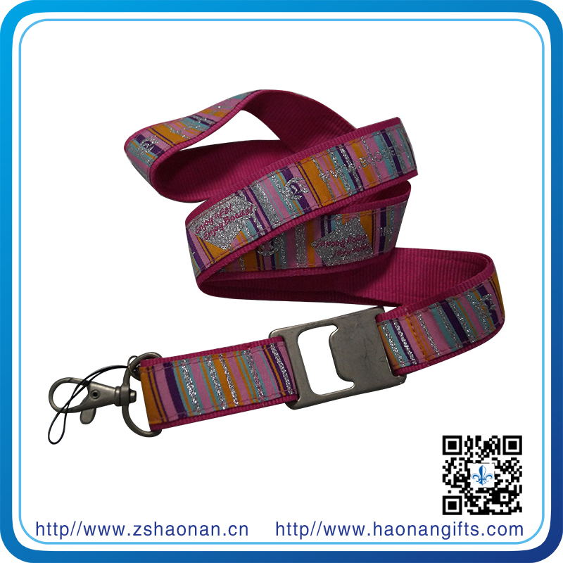 New 2016 Woven Lanyard with Bottle Opener (HN-LD-126)