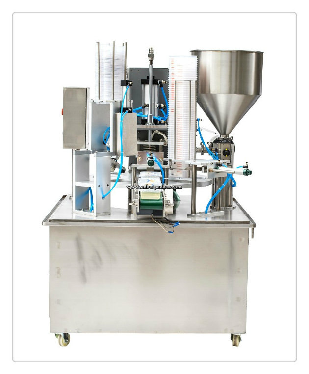 Milk Tea Mini Rotary Cup Filling Sealing Machine