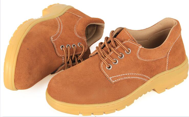 Slip Resistant Men Leather Working Kitchen Safety Shoes RS397