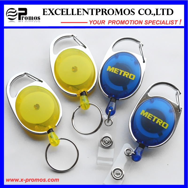 Customized Logo Cheapest Plastic Round Badge Reels Holder (EP-BH112-118)