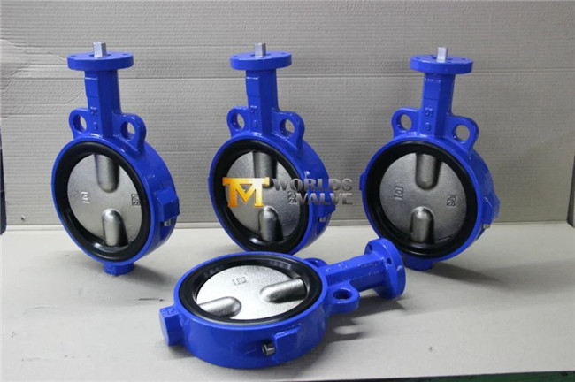 Lever Operated Wafer Butterfly Valve with Double Half Shaft