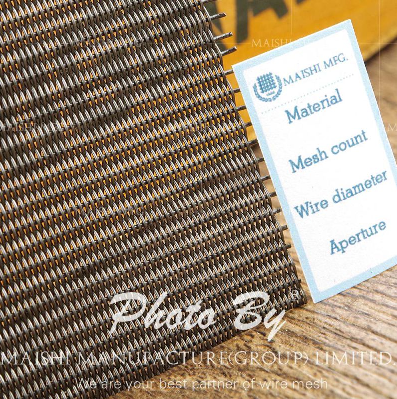 132X15 Dutch Weave Stainelss Steel Wire Mesh