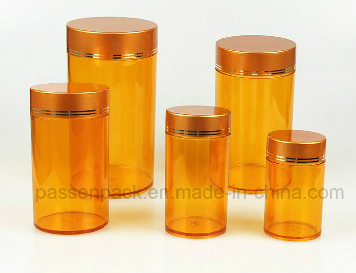 Amber Plastic Bottle for Tablet Packing (PPC-PETM-018)