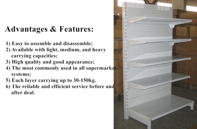 Hot Sale! Cold Rolled Steel Supermarket Shelf/Supermarket Shelving System/Display Rack