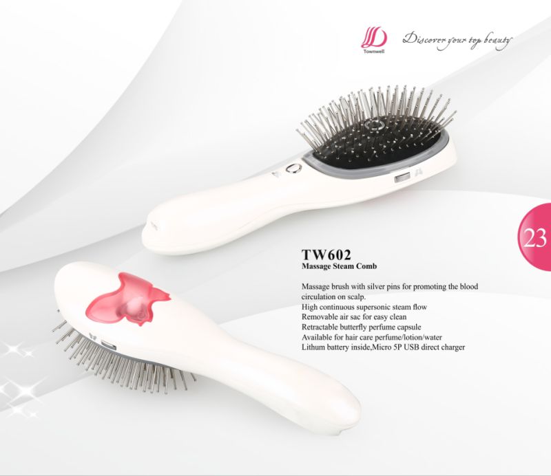 USB Hair Brush with Oil Massage Function