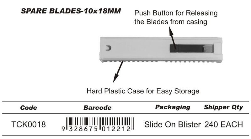 Spare Blade Replacement 10PCS for Utility Knife DIY Hand Tools