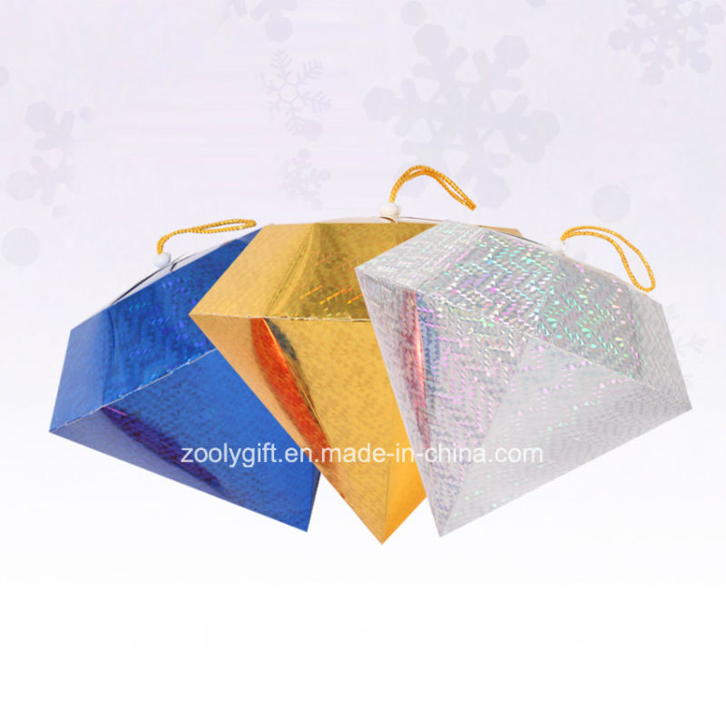 Laser Card Paper Diamond Hang Decoration Christmas Gifts Mall