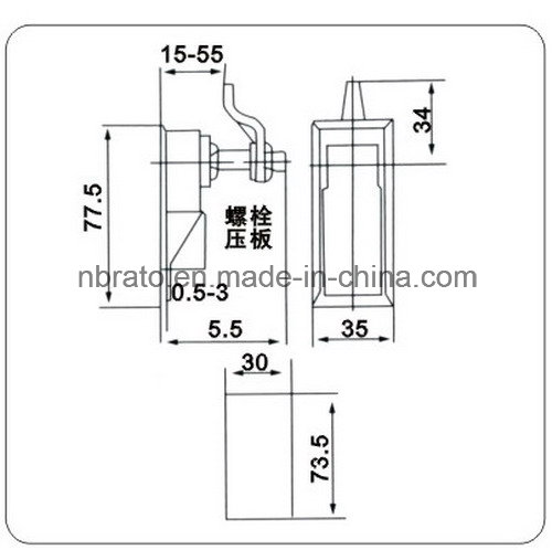 Latch with Lock for Side Panel of Cabinet