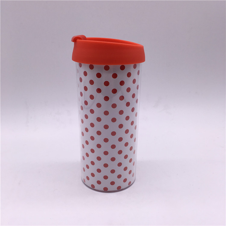 Plastic Mug Water Microwave Lid Handle Milk Drinking Cup