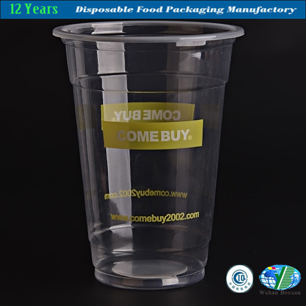 Clear Disposable Plastic Cup for Beverage