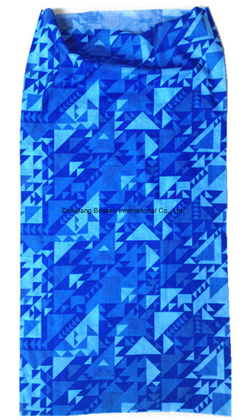 OEM Produce Customized Logo Printed Polyester Microfiber UV Protection Tubular Headscarf