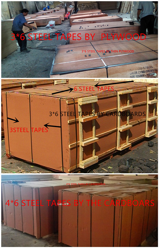 18mm Waterproof Plywood with Brown Film Combined Core