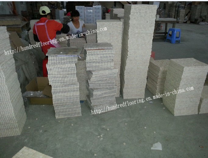 Strip Grey Marble Mosaic for Wall Tile (HSM174)