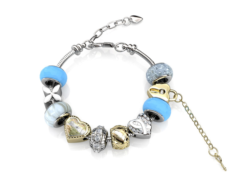 Destiny Jewellery Crystal From Swarovski Mylady Charm Beaded Bracelet