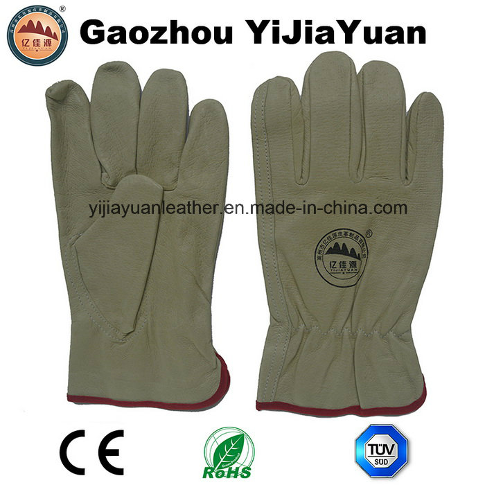 Pig Grain Leather Industrial Safety Driver Work Gloves