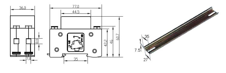 Power Supply Single Phase Guide Rail Electric Energy Meter From