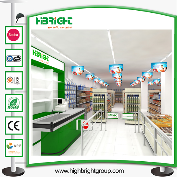 Supermarket Layout Design Gondola Shelving