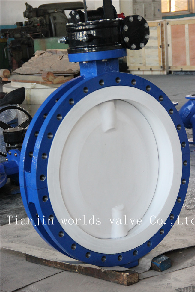 U Section PTFE Lined Butterfly Valve with Ce ISO Wras Approved (CBF02-TU01)