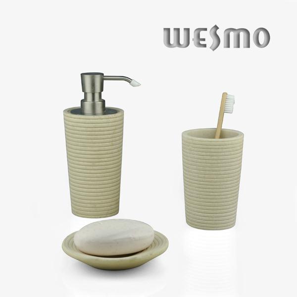 Sandstone Finish Polyresin Bathroom Accessory