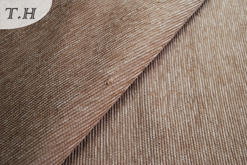 Low-Key Simple Brown Chenille Sofa Fabric (FTH31063)