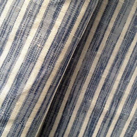 Linen Cotton Blended Strip Shirting Fabric (QF13-0498)