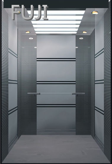 Stripe Stainless Steel Passenger Lift / Passenger Elevator