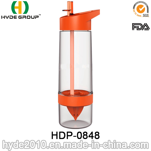 650ml High Quality Tritan Water Bottle, BPA Free Plastic Fruit Infusion Bottle (HDP-0848)