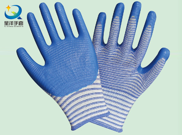 13G Polyester Shell Nitrile Coated Safety Work Gloves (N7006)