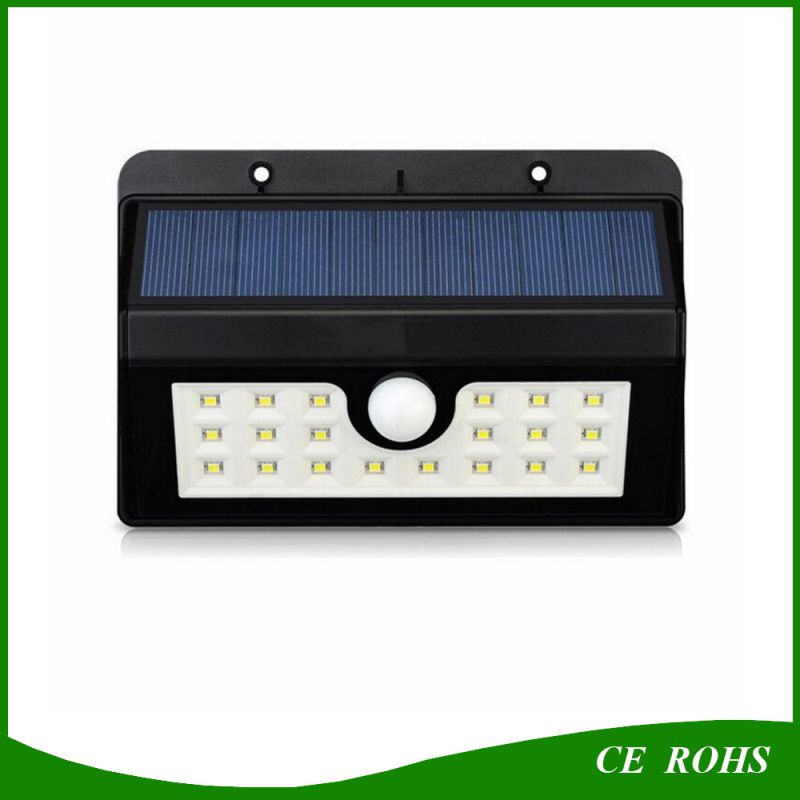 Super Bright Solar Light 20 LED Security Motion Sensor Weatherproof Light with Three Intelligent Modes for Outdoor