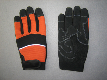 Micro Fiber Palm Mechanic Work Gloves--7220