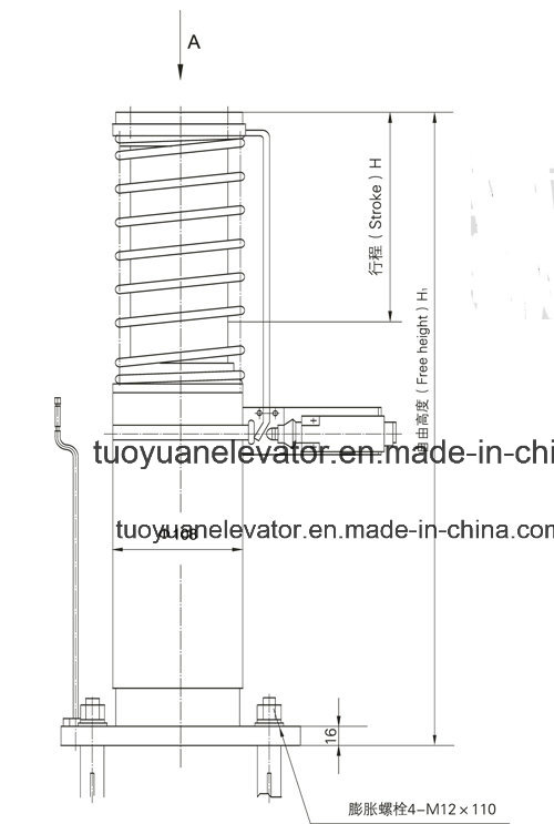 Yhc80 Oil Buffer Used for Elevator/Lift