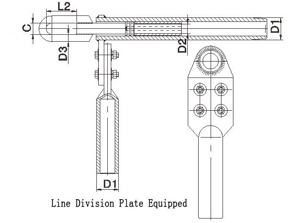 Nyh Type Dead End Clamp with Line Division Plate