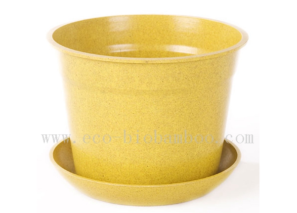 Hot-Sell Biodegradable Bamboo Fibre Flower Pot (BC-F1003)