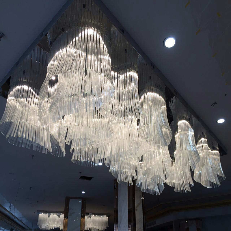 Modern Fashion White Hotel Decorative Project Crystal Chandelier