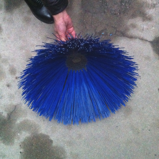 PP Material Blue Round Road Brush (YY-018)