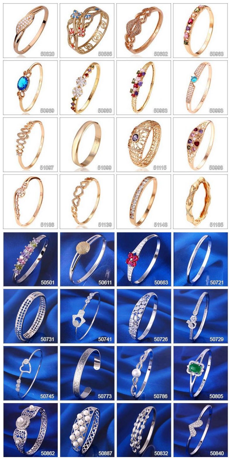 Bangle-62 Fashion Luxury Cubic Zirconia jewelry Bangle