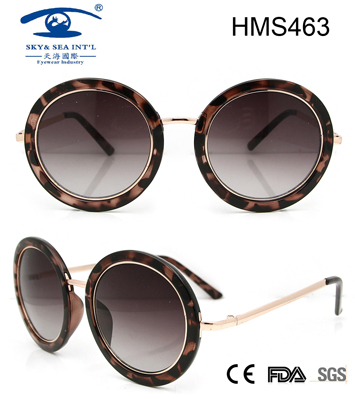 Round Shape Acetate Sunglasses (HMS463)