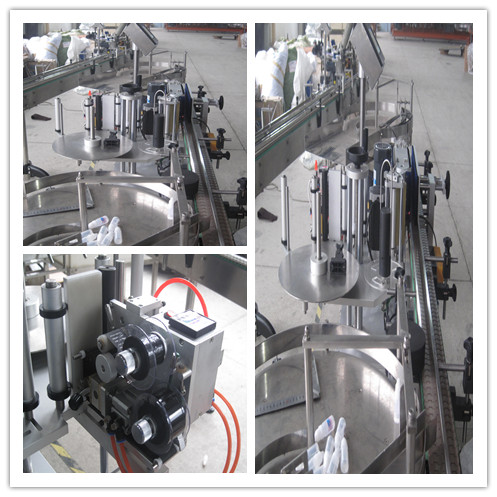 Flat Bottle Self Adhesive Label Automatic Double Side Labeling Machine