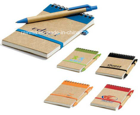 A6 Size Spiral Notebook with Ball Pen