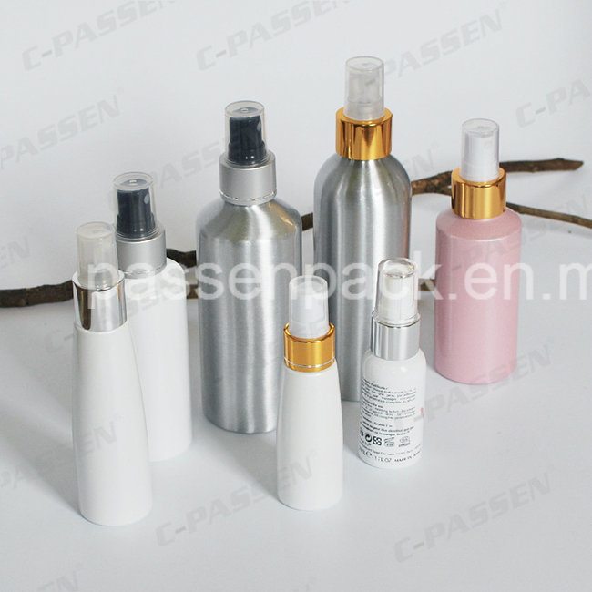 White Aluminum Powder Bottle with Aluminum Sifter Top