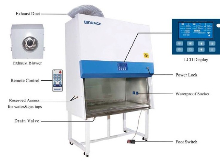 Biobase Clssii B2 Biological Safety Cabinet with HEPA Filters