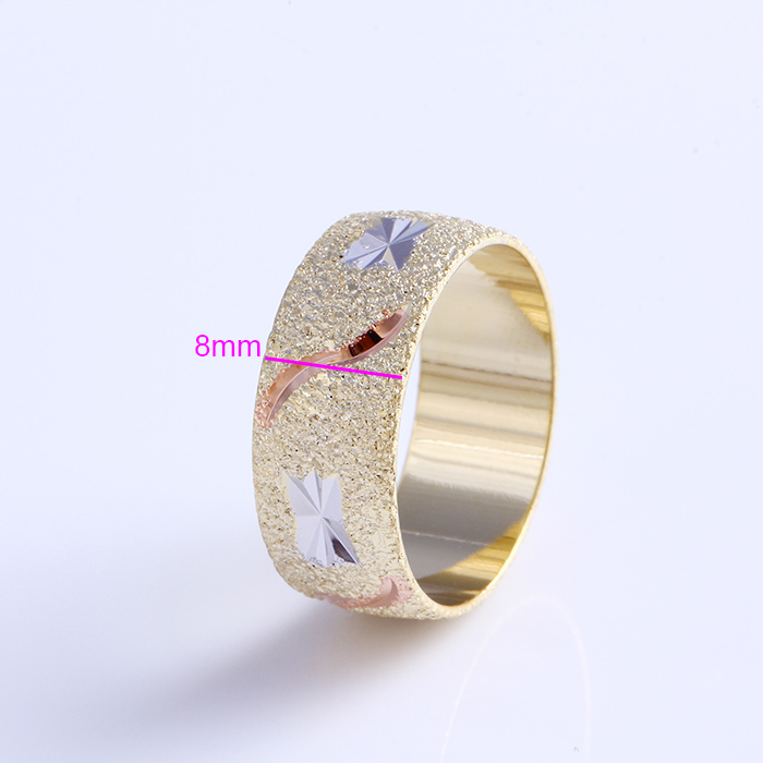 11746 Fashion Simple Multicolor Flower-Engraved Jewelry Finger Ring for Women or Girls