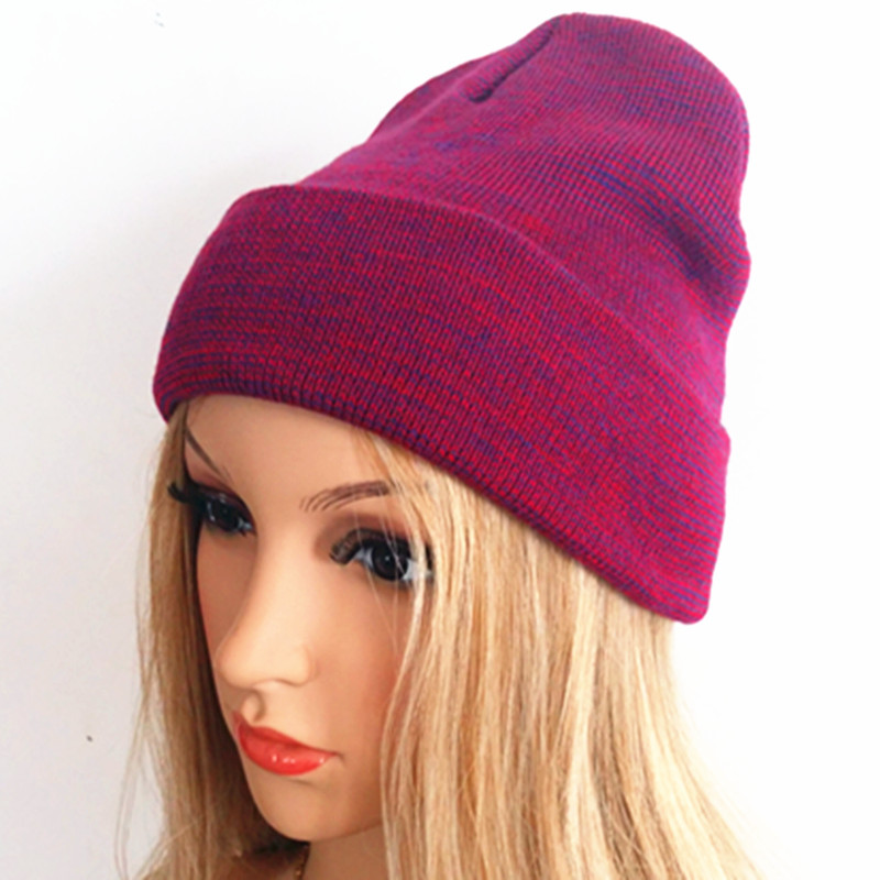 3D High Quality Embroidered Stripe Edge Beanie (S-1069)