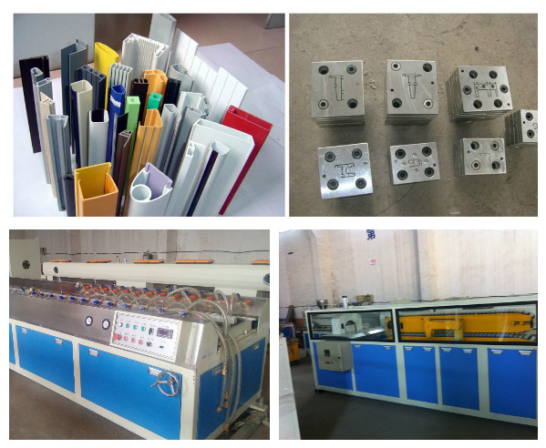 PVC Plastic Profile Production Extrusion Machine Line